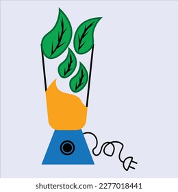 Illustration einer schönen und augenaufgreißenden Juicer Art
