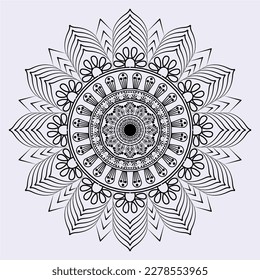 Illustration of a Beautiful and eye catching Mandela Deign and Artwork for pattern design
