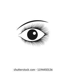 Illustration of beautiful eye symbol template