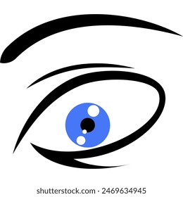 illustration of beautiful eyes in vector