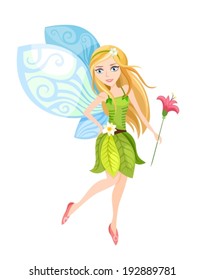 illustration of a beautiful fairy