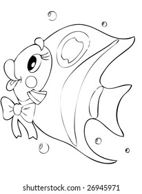 illustration of the beautiful fish