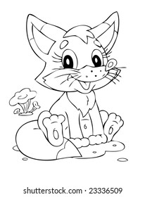 illustration of the beautiful fox