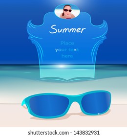 The illustration of  beautiful glasses