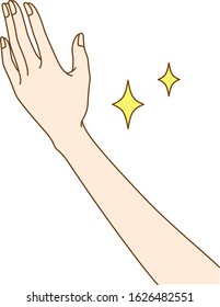 Illustration of beautiful Japanese woman hand drawn in vector