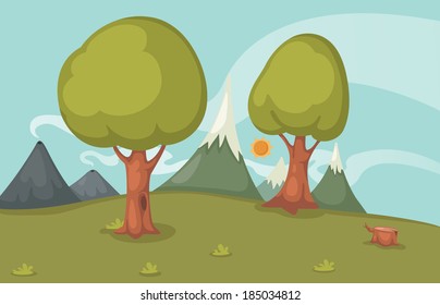 Illustration of beautiful landscape