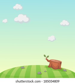 Illustration of beautiful landscape scene
