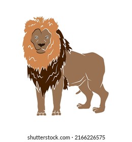 Illustration: Beautiful lion image, used in general work
