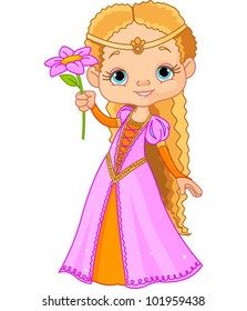 Illustration of Beautiful little princess