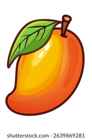 Illustration of a beautiful mango