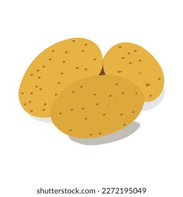 Illustration of a beautiful and neutral potatoes