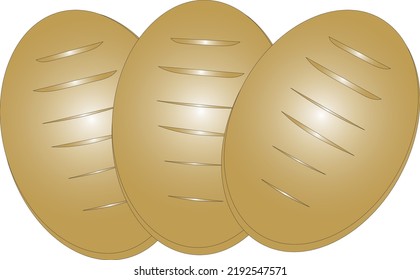 Illustration of a beautiful oval