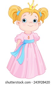 Illustration of beautiful princess 