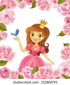 Illustration of beautiful princess 