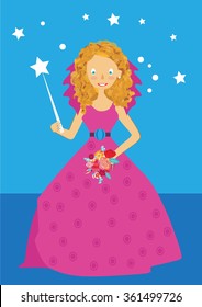 Illustration of beautiful princess