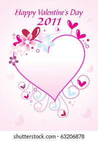 illustration of beautiful romantic frame
