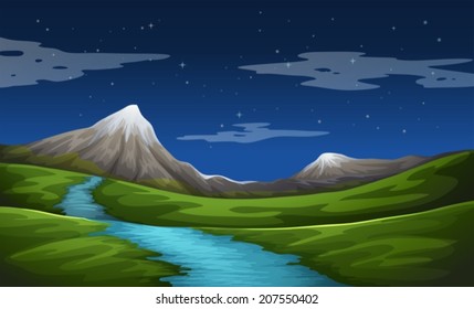 Illustration of a beautiful scenery