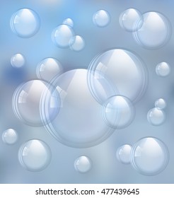 An illustration of the beautiful soap bubbles.