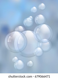 An illustration of the beautiful soap bubbles.