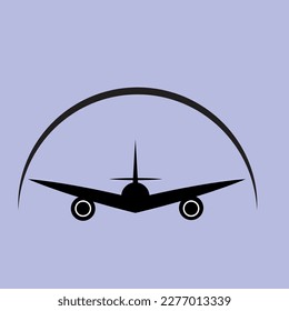 Illustration of a beautiful and Traveling Aeroplan