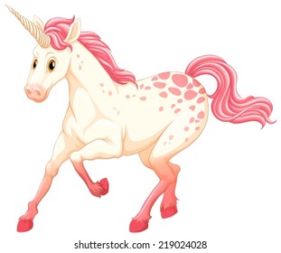 Illustration of a beautiful unicorn