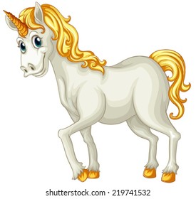 Illustration of a beautiful unicorn