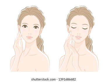 Illustration of a beautiful woman