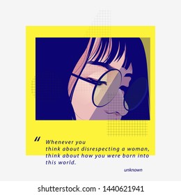 illustration of a beautiful woman