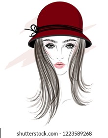 illustration of beautiful women, logo women face makeup on white background, vector