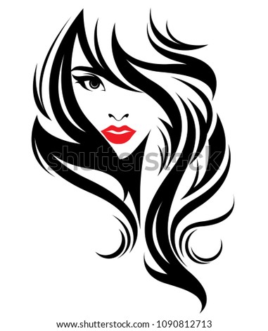 Illustration Beautiful Women Logo Women Face Stock Vector (Royalty Free ...