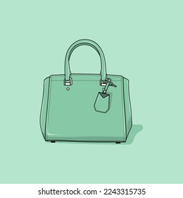 Illustration of a beautiful women's bag perfect for fashion and lifestyle concept