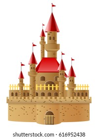 Illustration beautifull castles Vector illustration