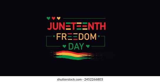 Illustration the Beauty of Juneteenth Freedom