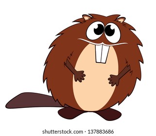 Illustration of a beaver