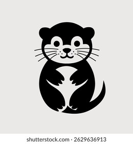 Ilustração de castor em estilo tribal.