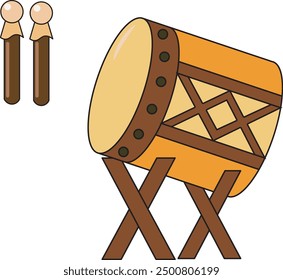 Illustration of "bedug" suitable for praying illustration of islamic worship