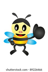 illustration of bee
