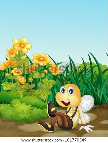 Similar – Image, Stock Photo wasp Summer Animal Bee