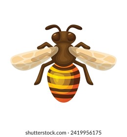 Illustration of bee. Bee icon design