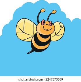 Illustration of Bee – Bee Vector – Bee Drawing