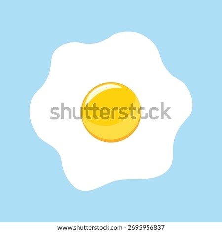 illustration of beef eye egg element art design decoration