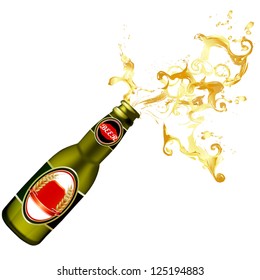 Illustration of beer bottle