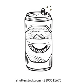 Illustration of a beer can.