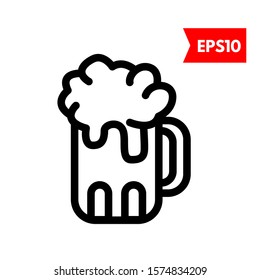 illustration of beer flat icon