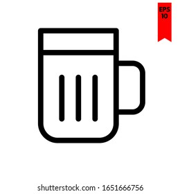 illustration of beer flat icon