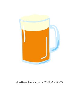 Illustration of beer in a mug