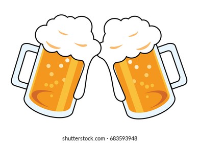 Beer Mugs Cheers Clipart