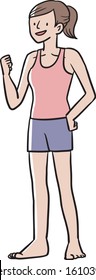 Illustration before and after diet