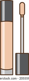 Ilustración del ocultador de tipo líquido beige