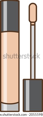 Illustration of beige liquid type concealer
